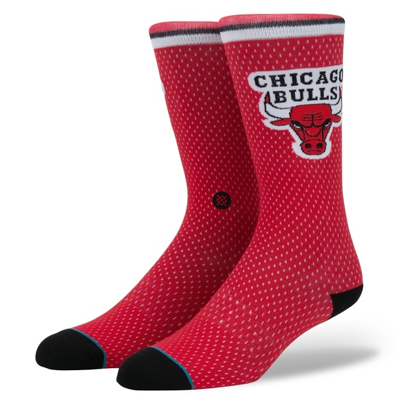 Stance Chicago Bulls Jersey Red Socks - Picture 1 of 3